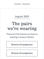 Email Inspiration from Warby Parker