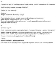Email Inspiration from Abigail Anderson