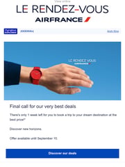 Email Inspiration from Air France​