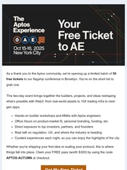 Email Inspiration from Aptos Foundation