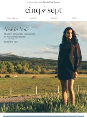 Email Inspiration from Cinq a Sept