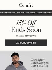 Email Inspiration from Comfrt
