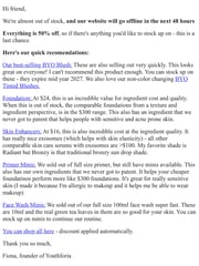 Email Inspiration from Fiona from Youthforia