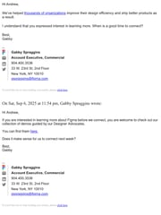 Email Inspiration from Gabby Spraggins