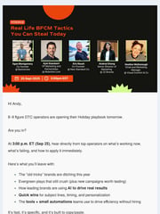 Email Inspiration from Kyle @ Retention.com