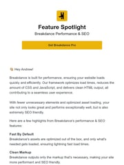 Email Inspiration from Louis from Breakdance