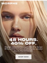 Email Inspiration from Morphe
