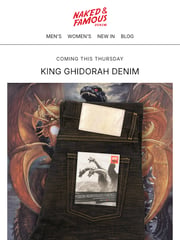 Email Inspiration from Naked & Famous Denim
