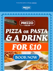 Email Inspiration from Prezzo Italian