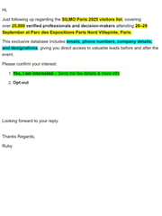 Email Inspiration from Ruby Marston