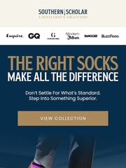 Email Inspiration from Southern Scholar Socks