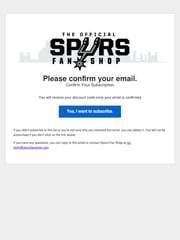 Email Inspiration from Spurs Fan Shop
