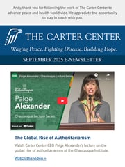 Email Inspiration from The Carter Center