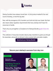 Email Inspiration from The Vanta Team
