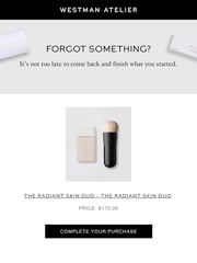 Email Inspiration from Westman Atelier