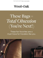 Email Inspiration from Wool & Oak