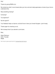 Email Inspiration from Adam from RB2B