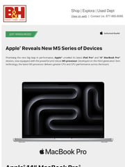 Email Inspiration from B&H New Announcements