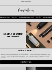Email Inspiration from Buster + Punch US