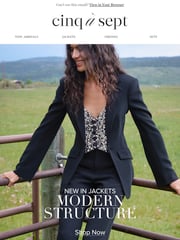 Email Inspiration from Cinq a Sept