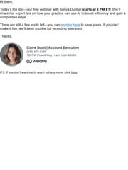 Email Inspiration from Claire Scott