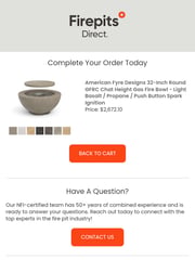 Email Inspiration from Firepits Direct