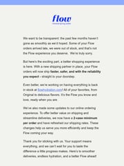 Email Inspiration from Flow Mineral Spring Water