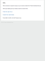 Email Inspiration from Flutter Entertainment plc