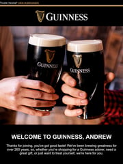 Email Inspiration from Guinness