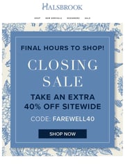 Email Inspiration from Halsbrook