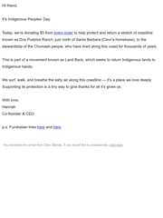 Email Inspiration from Hannah at Clevr