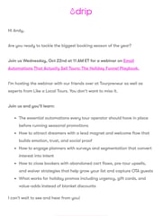 Email Inspiration from Joe Vargas