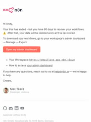 Email Inspiration from n8n.io