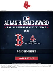 Email Inspiration from Red Sox Foundation
