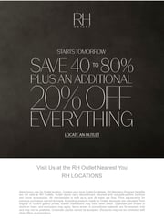 Email Inspiration from RH Outlet
