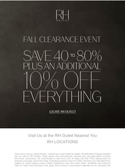Email Inspiration from RH Outlet