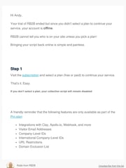 Email Inspiration from Robb from RB2B