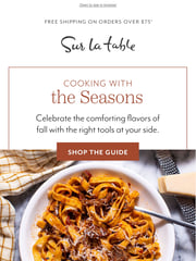 Email Inspiration from Sur La Table