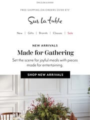 Email Inspiration from Sur La Table