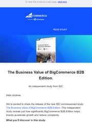 Email Inspiration from The BigCommerce Team