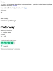 Email Inspiration from Viki at Motorway