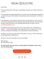 Email Inspiration from Visual Electric
