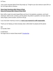 Email Inspiration from Will from Biom