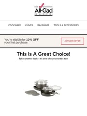 Email Inspiration from All-Clad