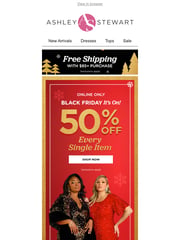 Email Inspiration from Ashley Stewart