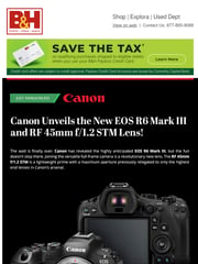 Email Inspiration from B&H New Announcements