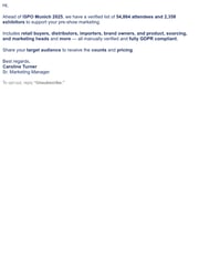 Email Inspiration from Caroline Turner