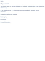Email Inspiration from Cruz Steele