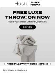 Email Inspiration from Darren from Hush Blankets