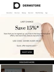 Email Inspiration from Dermstore